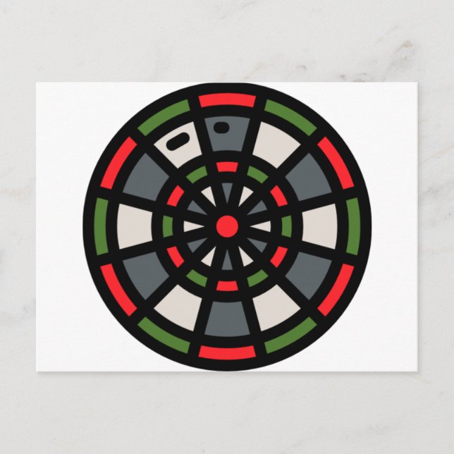 dart-board postcard (Front)