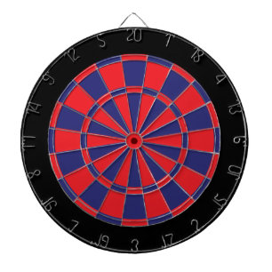 Dart Board: Red, Navy, And Black Dartboard