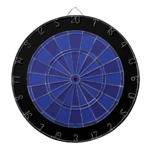 Dart Board: Royal Blue, Navy, And Black Dartboard