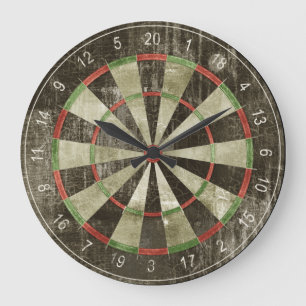 Dart board wall clock