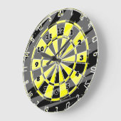 Dart board wall clock for big fans and enthusiasts (Angle)