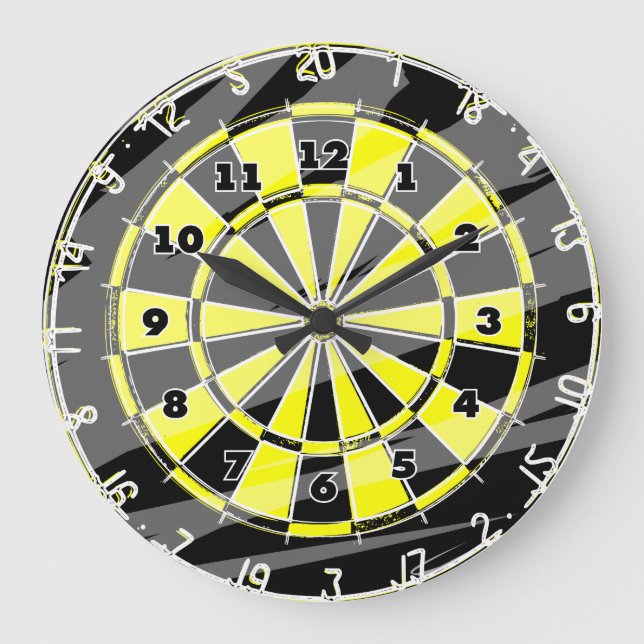 Dart board wall clock for big fans and enthusiasts (Front)