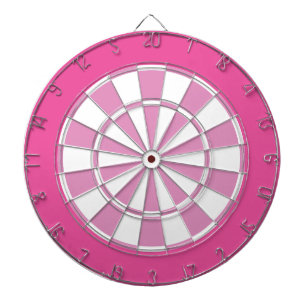 Dart Board: White, Light Pink, And Darker Pink Dartboard