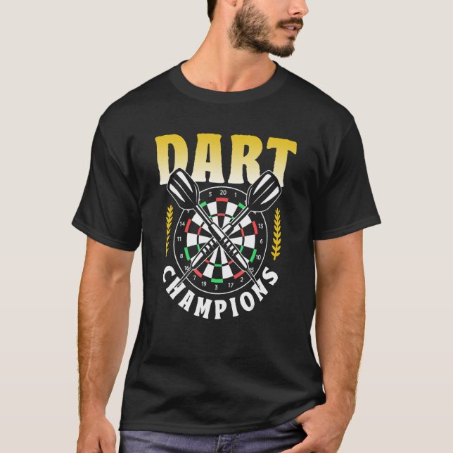 Dart Champions Squad Crew Team Darts T-Shirt (Front)