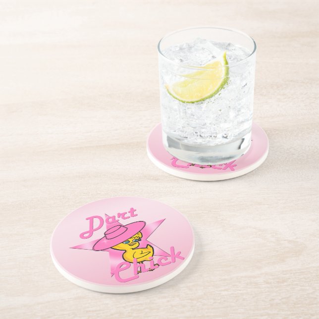 Dart Chick #8 Coaster (Side)
