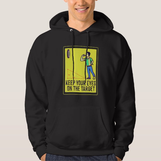 Dart Dartboard Target Hoodie (Front)