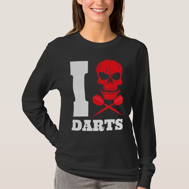 Dart Darts Skull 180 T-Shirt (Front)
