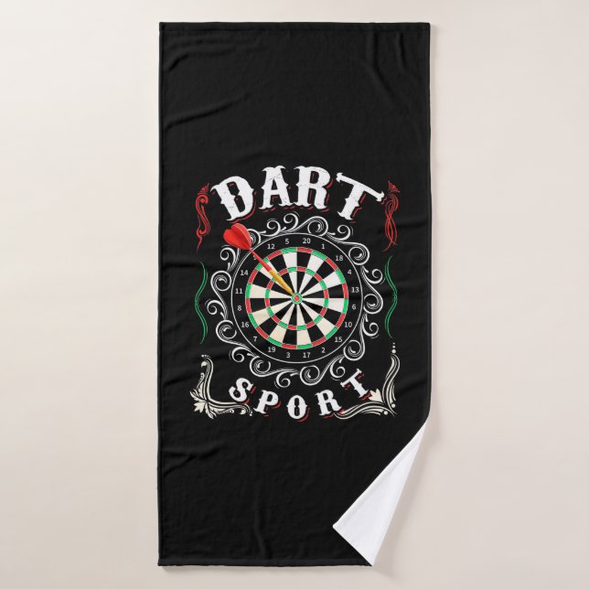 Dart est mon sport (Serviette de bain)