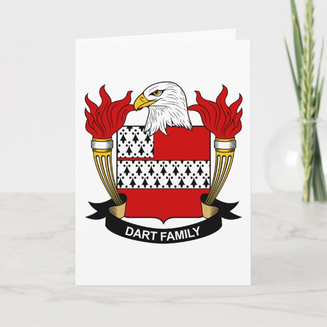 Dart Family Crest Card (Front)