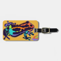 Dart Frog Luggage Tag