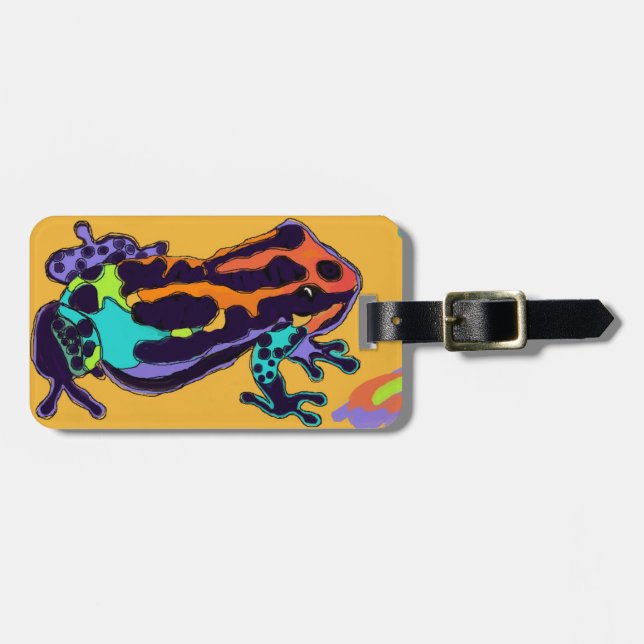 Dart Frog Luggage Tag (Front Horizontal)