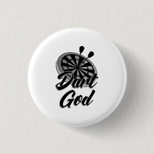 Dart God 1 Inch Round Button