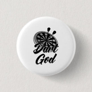 Dart God 1 Inch Round Button