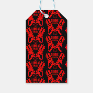 Dart Gun Battle Birthday Gift Tags