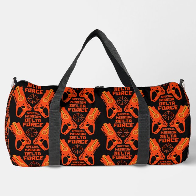 Dart Gun Battle Duffle Bag (Front)