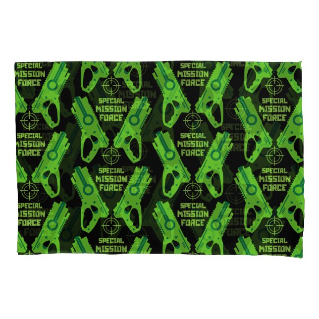 Dart Gun Battle Pillowcase (Front)