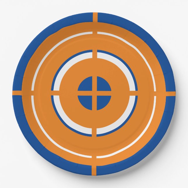 Dart Gun Birthday Party Supply Target Plate  (Front)