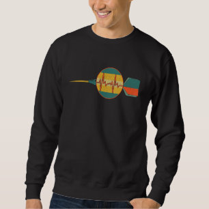 Dart Heartbeat Ekg Heart Rate Dart Board And Dart Sweatshirt