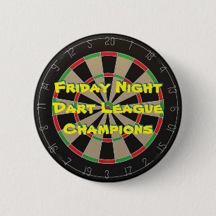 Dart League Champions 2 Inch Round Button