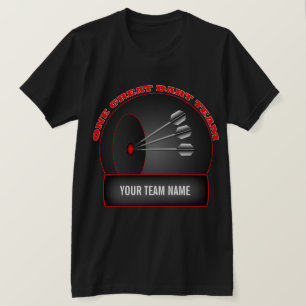 Dart League Great Team Mens Black T-shirt