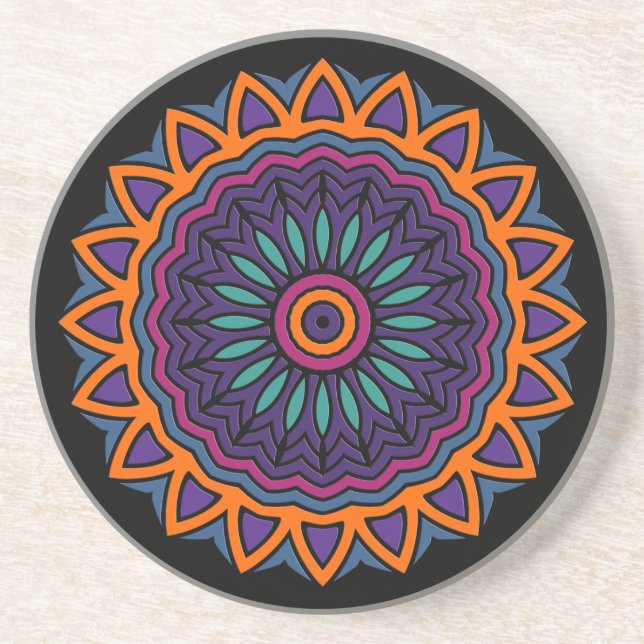 DART Mandala - Flower Coaster (Front)