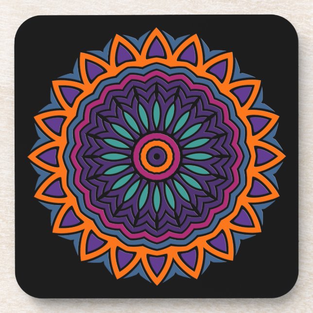 DART Mandala - Flower Coaster (Front)