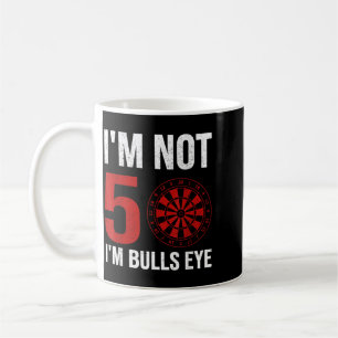 Dart Player Quote For 50th Birthday Not 50 Bulls Coffee Mug