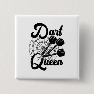 Dart Queen 2 Inch Square Button