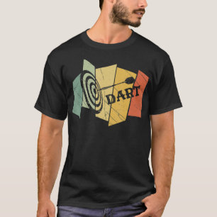 Dart Retro Darts Arrow Vintage Bullseye Darter T-Shirt