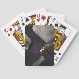 Dart Spacecraft And The Liciacube Prior To Impact Playing Cards