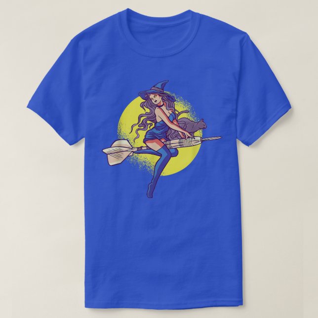 Dart Witch Witches 574  T-Shirt (Design Front)