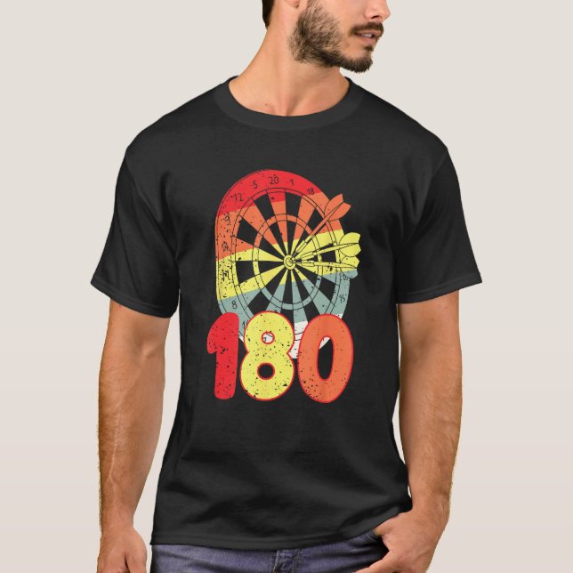 Dartboard Arrows Number Darts Player T-Shirt (Front)