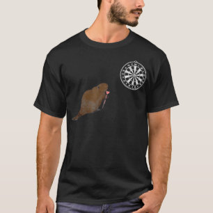 Dartboard Beavers Darts Nutria Bullseye Dart T-Shirt