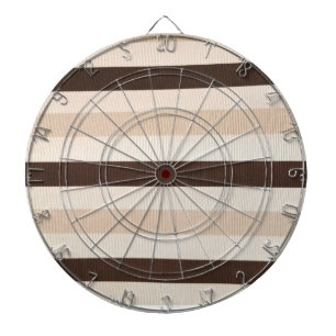 Dartboard Beige Brown Stripe
