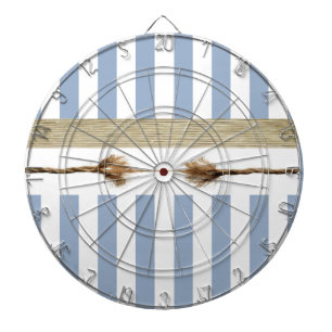 Dartboard Blue & White Stripe Rope