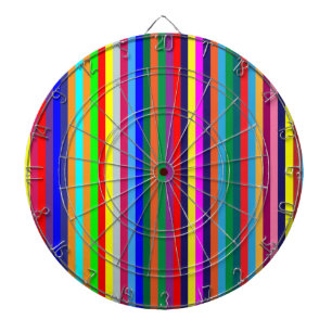 Dartboard Bright Colourful Colours Stripe