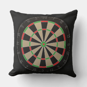 Dartboard Bullseye Lover Throw Pillow