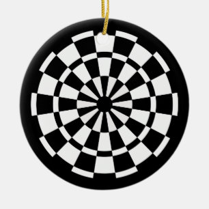 Dartboard Ceramic Ornament