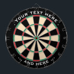 Dartboard Classic Custom Text Gift for Darts Lover<br><div class="desc">A great Gift for the Darts Player in your Life. The perfect surprise for Men, Father, Husband and Grandfather on Valentine's Day, Birthday and Christmas. The perfect Darts Sport Gift for men and women who love playing Dart on Dartboards in a Pub or at Home with some Dart Friends. Ideal...</div>