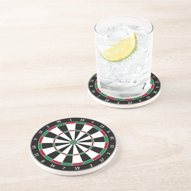 Dartboard Coaster for Bar Decor and Game Room (Side)