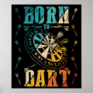 Dartboard Dart Player Darts Poster