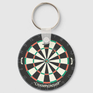 Dartboard & Darts: 3D Model: Keychain