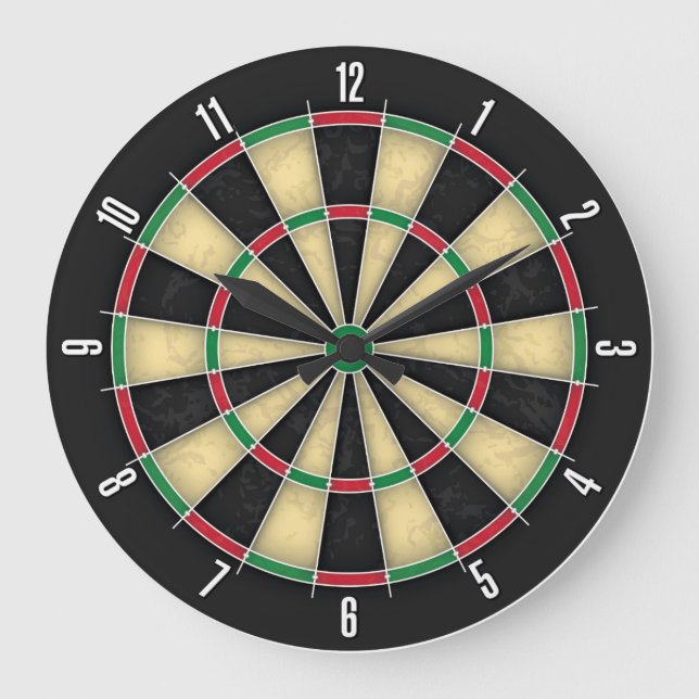 Dartboard Darts Bar Pub Games Horloge murale (Recto)