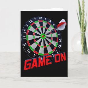 Dartboard Game On - Red And Green Tank Top Card