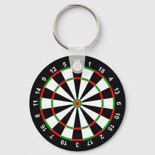 Dartboard Keychain