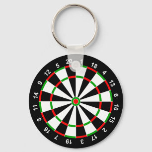 Dartboard Keychain