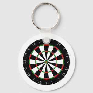 Dartboard Keychain