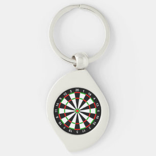 Dartboard Keychain
