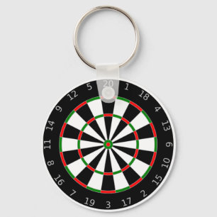 Dartboard Keychain