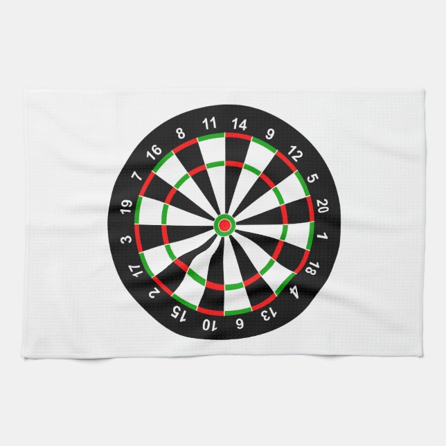 Dartboard Kitchen Towel (Horizontal)